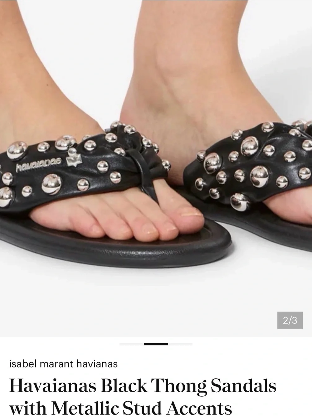 HAVAIANAS STUDS SANDALS studded sandals Isabel Marant x Havaianas 38/39⭐️